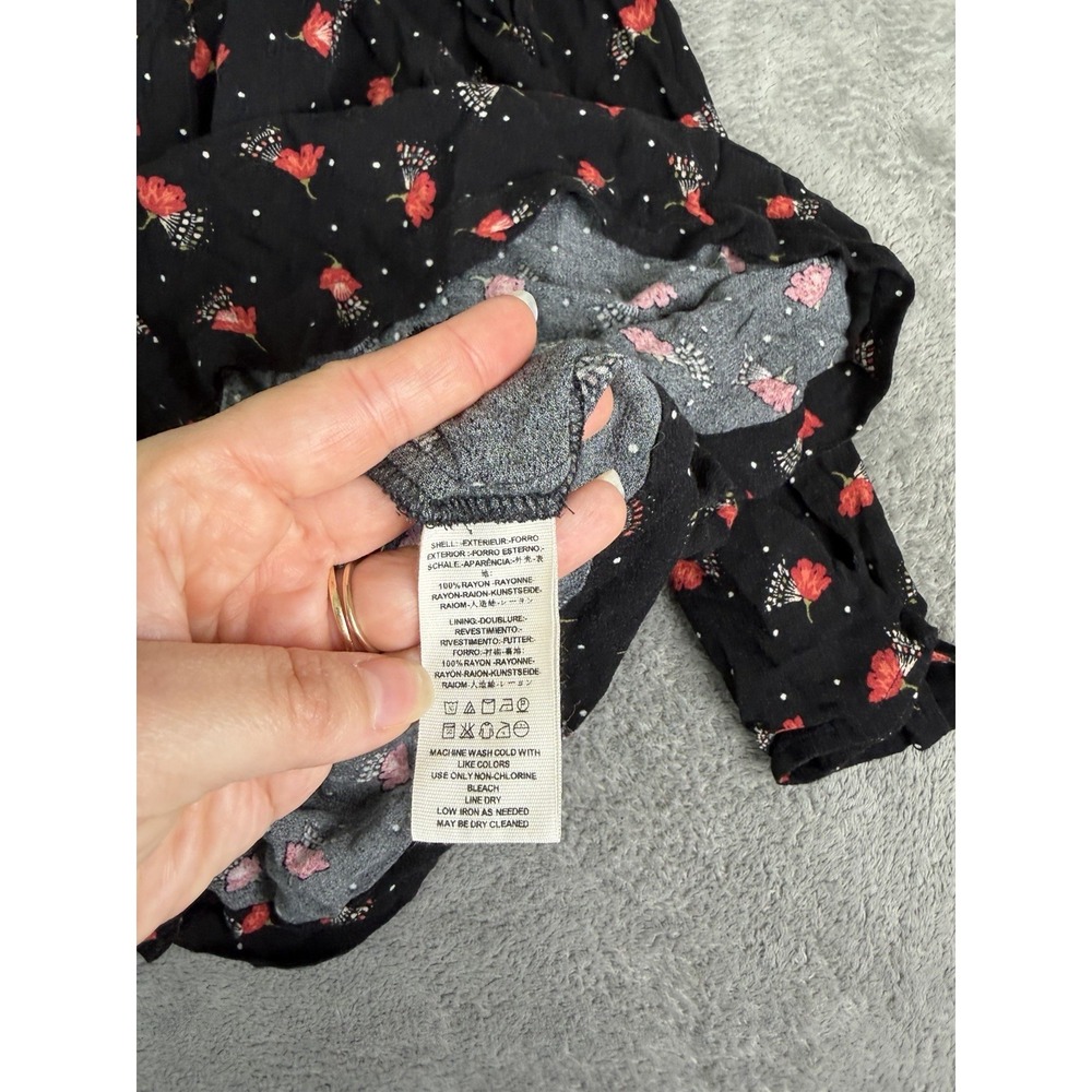 Free People Tegan Mini Dress Women's Size 6 Black - Picture 4 of 9